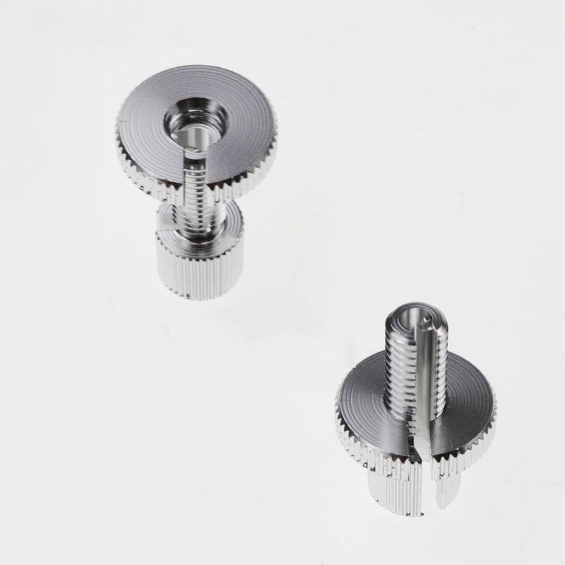 Nihfien 4 PCS M10 Clutch Brake Cable Adjuster Screw,Universal Brake Clutch Cable Line Adjuster Screw Adjusting Nut Bolt with Slotted 10MM for Motorcycle Motorbike Moped Scooter Dirt Bike-Silver - Image 3